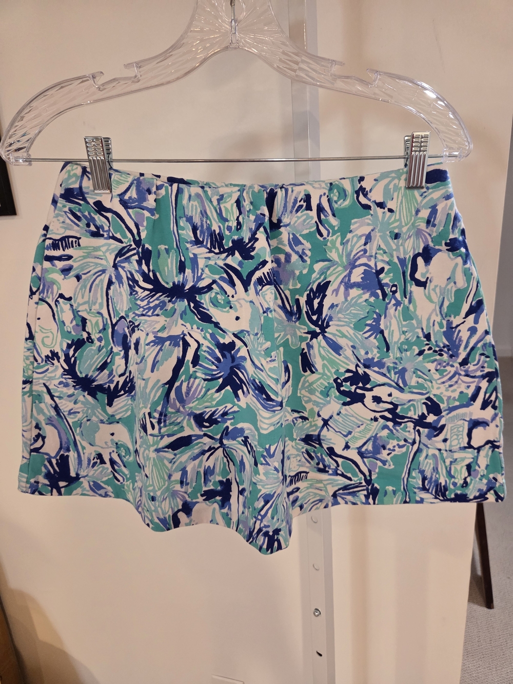 Lilly Pulitzer Aqua & Navy Floral Skort